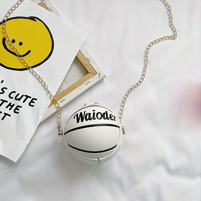 Mini Basketball Bag Chain Crossbody Bag for Girls Boys