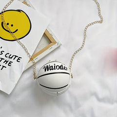 Mini Basketball Bag Chain Crossbody Bag for Girls Boys