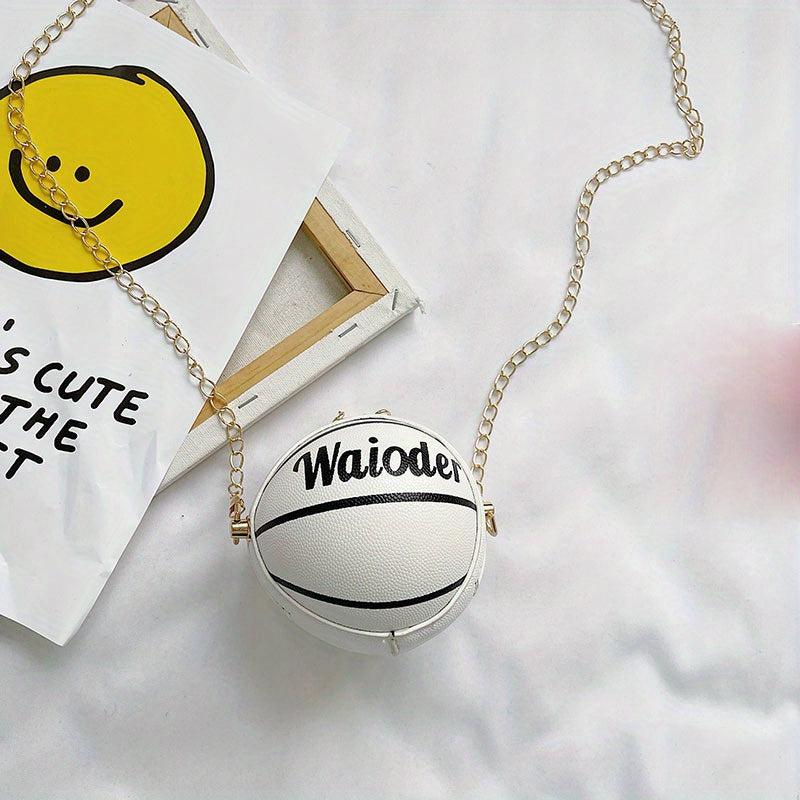 Mini Basketball Bag Chain Crossbody Bag for Girls Boys