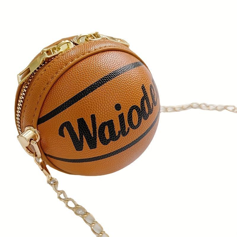 Mini Basketball Bag Chain Crossbody Bag for Girls Boys