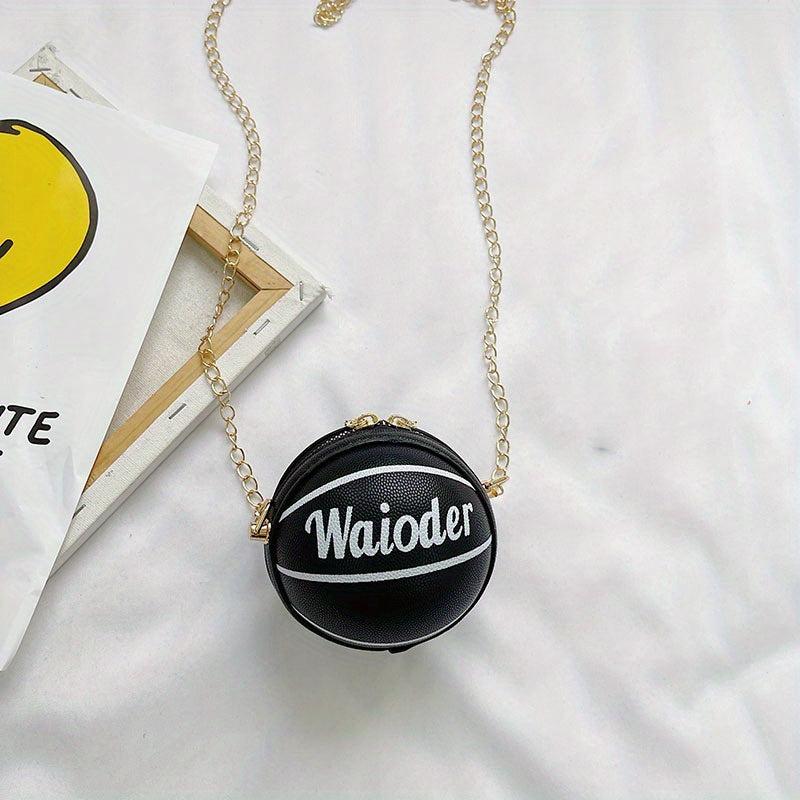 Mini Basketball Bag Chain Crossbody Bag for Girls Boys