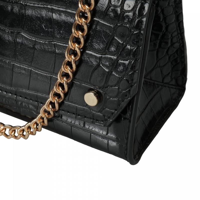 Vintage Crocodile Pattern Shoulder Bag for Women