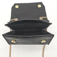 Vintage Crocodile Pattern Shoulder Bag for Women