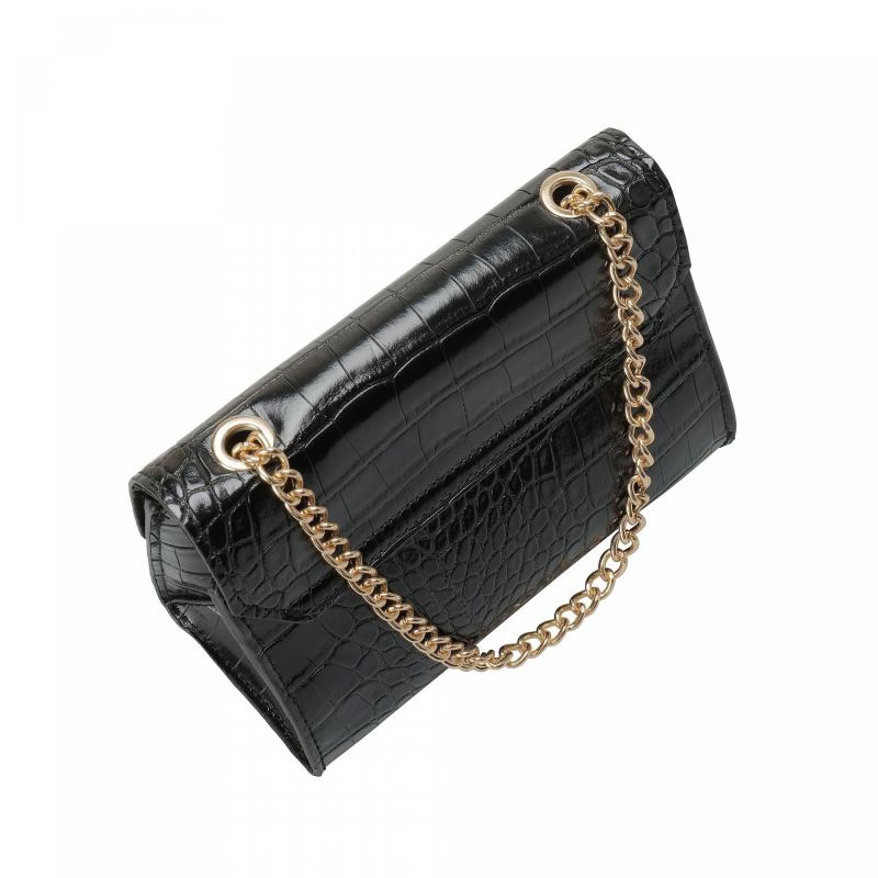 Vintage Crocodile Pattern Shoulder Bag for Women