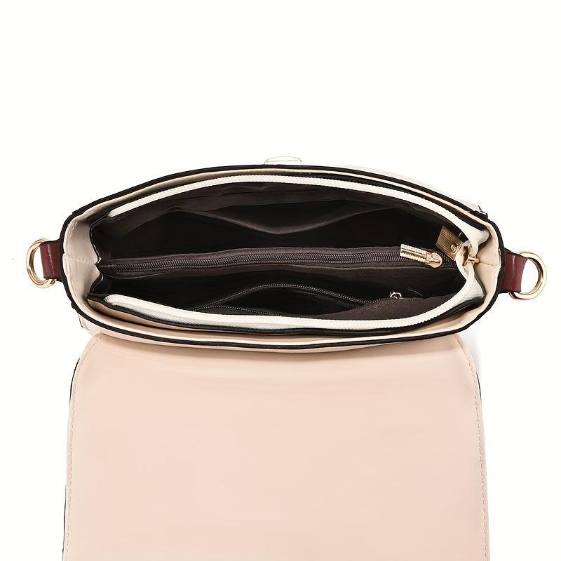 Retro Chain Crossbody Bag Square Purse Flap Handbag For Women