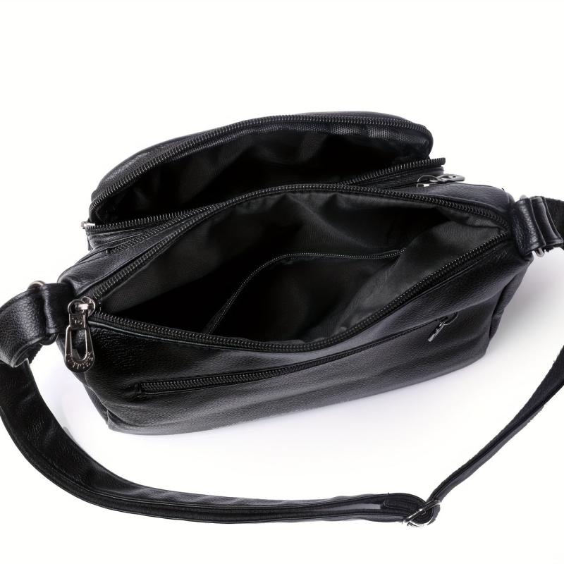 Vintage Zipper Crossbody Hobo Bag