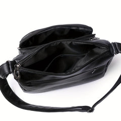 Vintage Zipper Crossbody Hobo Bag