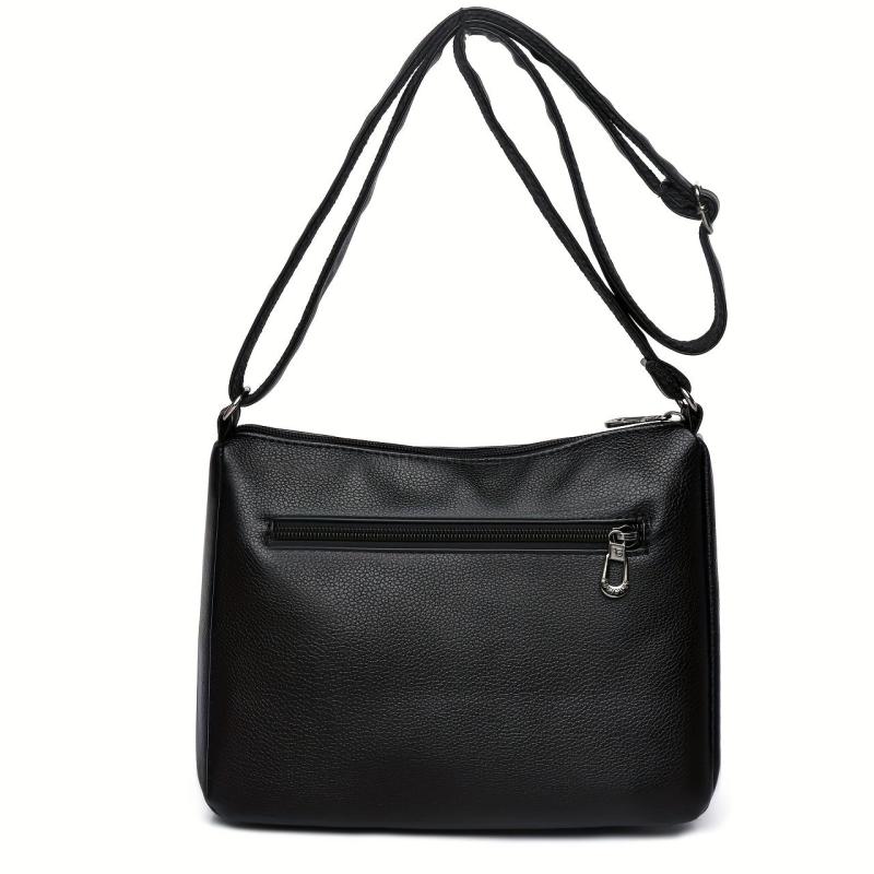 Vintage Zipper Crossbody Hobo Bag