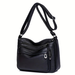 Vintage Zipper Crossbody Hobo Bag