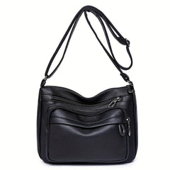 Vintage Zipper Crossbody Hobo Bag