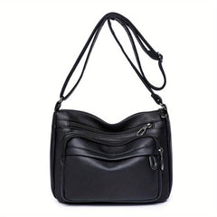 Vintage Zipper Crossbody Hobo Bag
