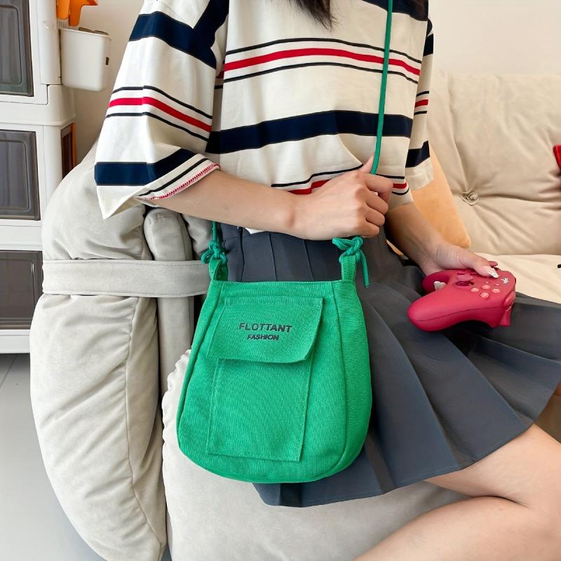 Letter Graphic Crossbody Shoulder Bag for Women
