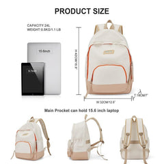 Stylish Colorblock School Bag Large Capacity Backpack