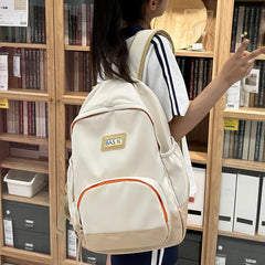 Stylish Colorblock School Bag Large Capacity Backpack