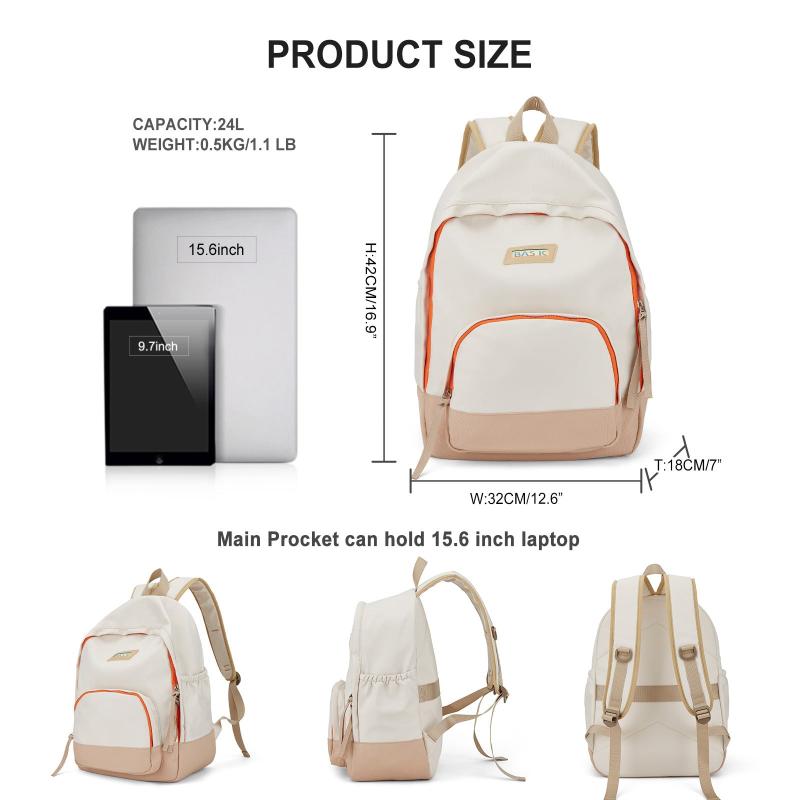 Stylish Colorblock School Bag Large Capacity Backpack