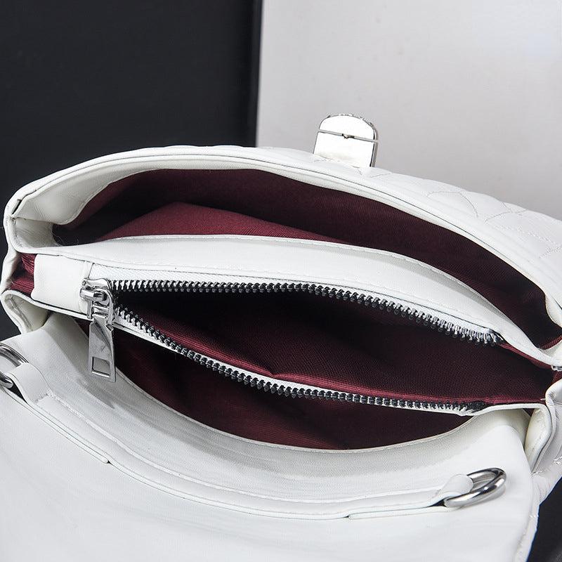 Quilted Ruched Shoulder Bag Chain Crossbody Bag