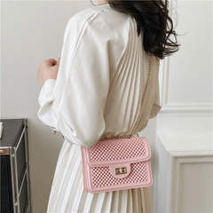 Solid Beaded Square Bag All Match Niche Crossbody Bag