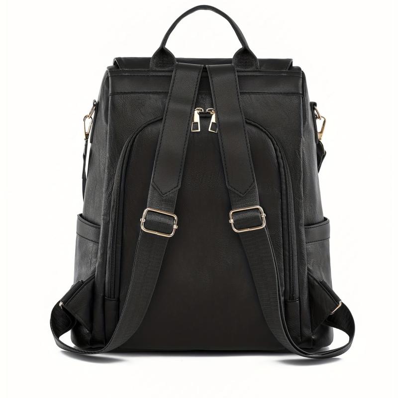 Casual Argyle Pattern Storage Bag Rivets Decor Solid Women's Bag