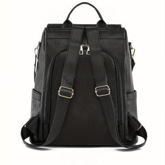 Casual Argyle Pattern Storage Bag Rivets Decor Solid Women's Bag