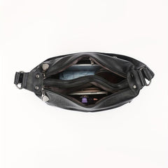 Casual Minimalist Shoulder Bag Solid Zipper Underarm Bag For Women