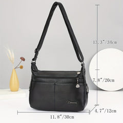 Casual Minimalist Shoulder Bag Solid Zipper Underarm Bag For Women