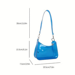 Clear PVC Baguette Bag Waterproof Shoulder Bag