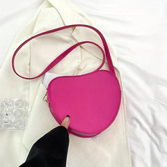 Love Shaped Shoulder Bag Minimalist Crossbody Purse