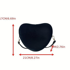 Love Shaped Shoulder Bag Minimalist Crossbody Purse