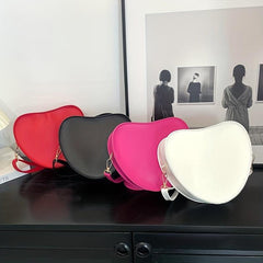 Love Shaped Shoulder Bag Minimalist Crossbody Purse