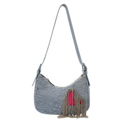 Y2K Heart Tassel Shoulder Bag for Cowgirl Style