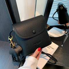Mini Crossbody Bag PU Flap Shoulder Bag Women's Casual Handbag