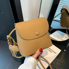Mini Crossbody Bag PU Flap Shoulder Bag Women's Casual Handbag