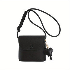Mini Crossbody Bag PU Flap Shoulder Bag Women's Casual Handbag