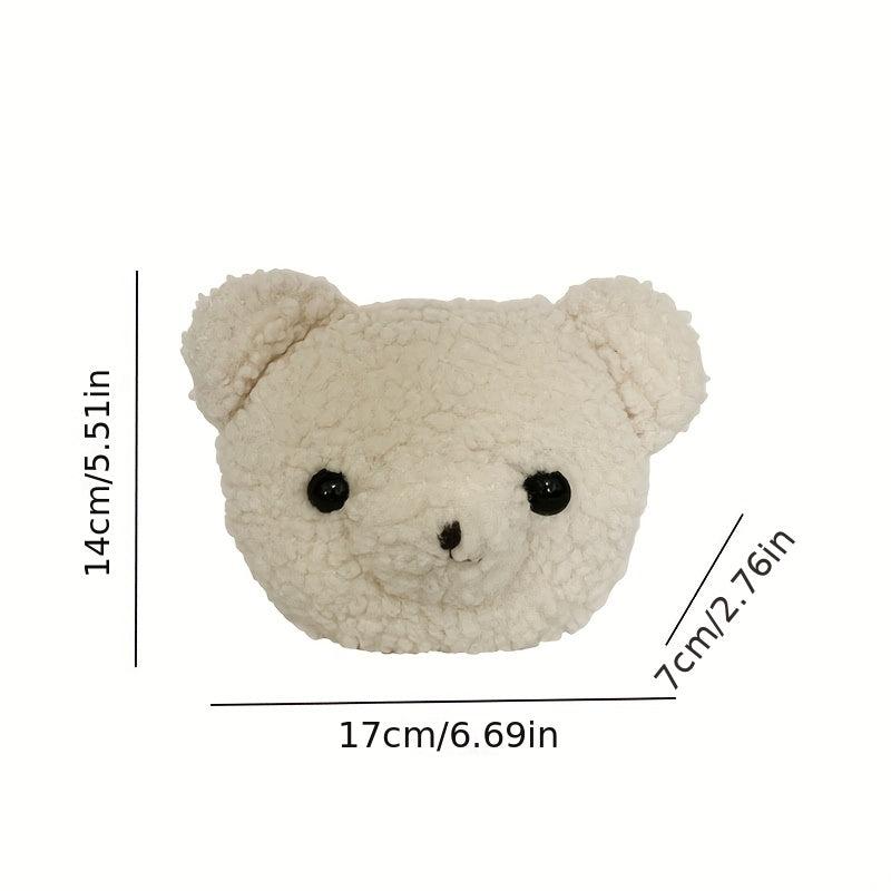 Bear Head Crossbody Bag for Girls Women