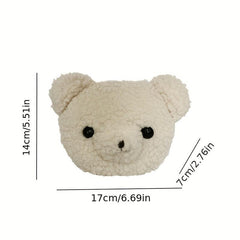 Bear Head Crossbody Bag for Girls Women