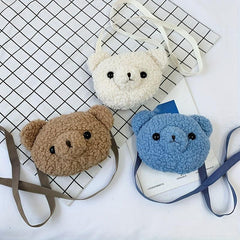 Bear Head Crossbody Bag for Girls Women