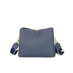 Leather Bucket Bag Solid Crossbody Bag Small Shoulder Purse