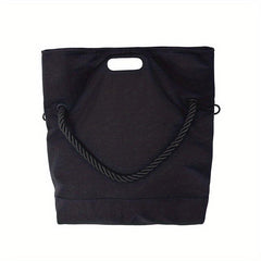 Nylon Tote Bag Braided Strap Large Capacity Handbag