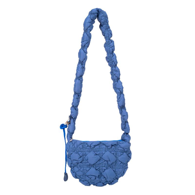 Cloud Ruched Shoulder Bag Rhombus Quilted Crossbody Bag Small Underarm Purse