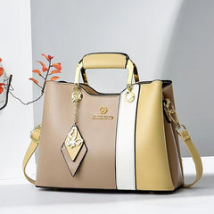 Colorblock Top Handle Satchel Crossbody Bag Women's Handbag & Shoulder Purse