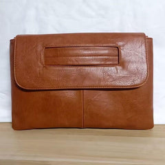 Solid Clutch Wallet All Match Large Capacity Carry On Purse PU Leather Bag