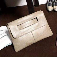 Solid Clutch Wallet All Match Large Capacity Carry On Purse PU Leather Bag