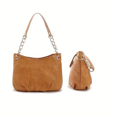 Casual Minimalist Shoulder Bag Solid Underarm Bag Women's Stylish Chain