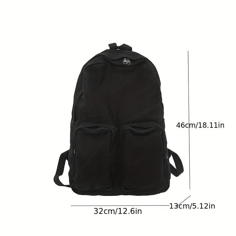 Vintage Canvas Preppy Backpack College Travel Knapsack Laptop Bookbag