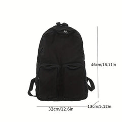 Vintage Canvas Preppy Backpack College Travel Knapsack Laptop Bookbag