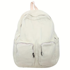 Vintage Canvas Preppy Backpack College Travel Knapsack Laptop Bookbag