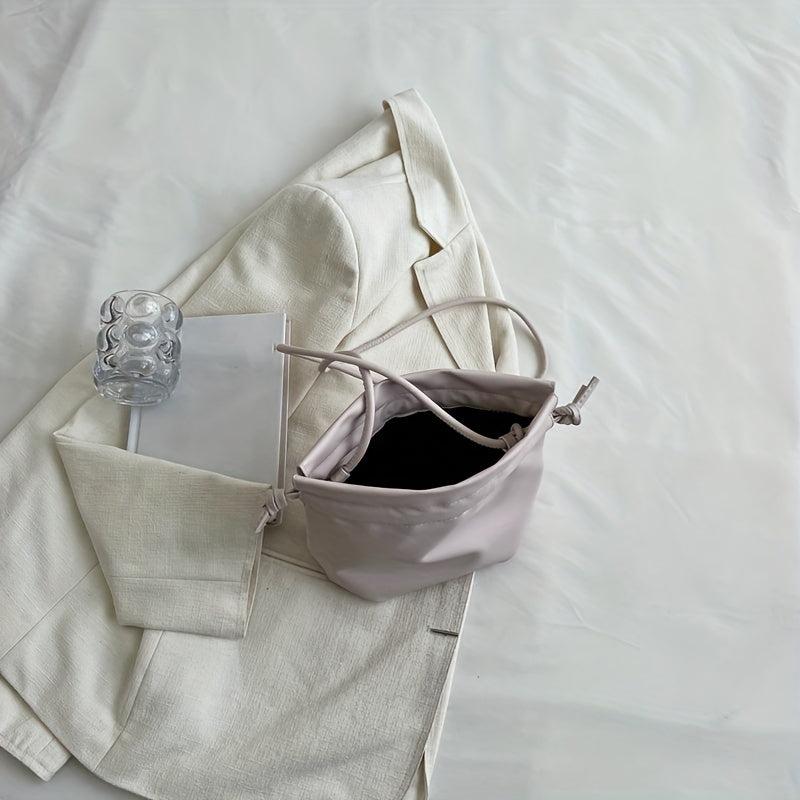 Minimalist Drawstring Bag All Match Crossbody Bag