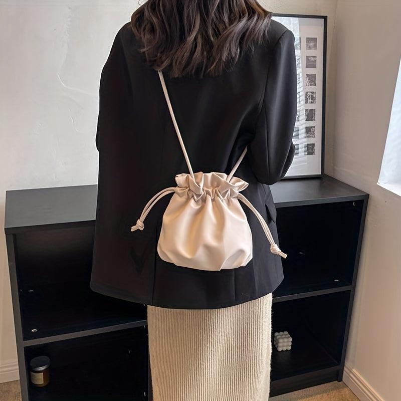 Minimalist Drawstring Bag All Match Crossbody Bag
