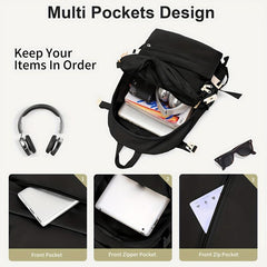 Minimalist Preppy School Bag All Match Storage Daypack Stylish Versatile