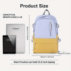 Minimalist Preppy School Bag All Match Storage Daypack Stylish Versatile